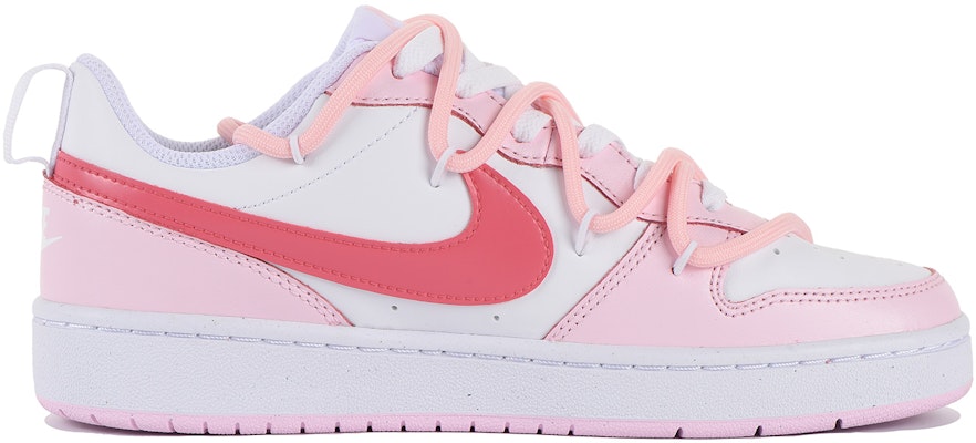 【客製化球鞋】 Nike Court Borough 高街 Vibe風 低筒 板鞋 女款 粉白 Order 【客製化球鞋】 Nike Court Borough 高街 Vibe風 低筒 板鞋 女款 粉白
