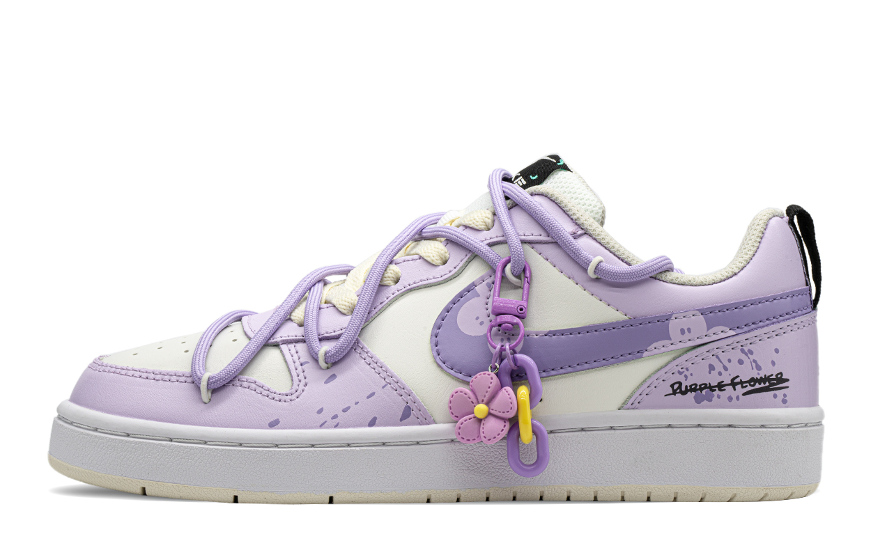 Order (W) [定制鞋款] 耐克 Court Borough Low '薰衣草飞溅' FJ7692-191(TeamA-泼墨小花S-BOX)