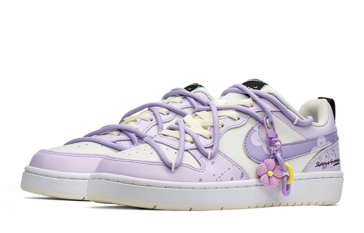 Shop (W) [定制鞋款] 耐克 Court Borough Low '薰衣草飞溅' FJ7692-191(TeamA-泼墨小花S-BOX)