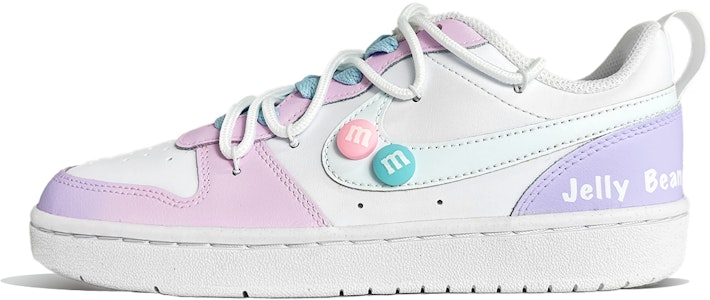 【客製球鞋】 Nike Court Borough 花漾 馬卡龍 低筒 板鞋 女款 粉紫 Buy 【客製球鞋】 Nike Court Borough 花漾 馬卡龍 低筒 板鞋 女款 粉紫