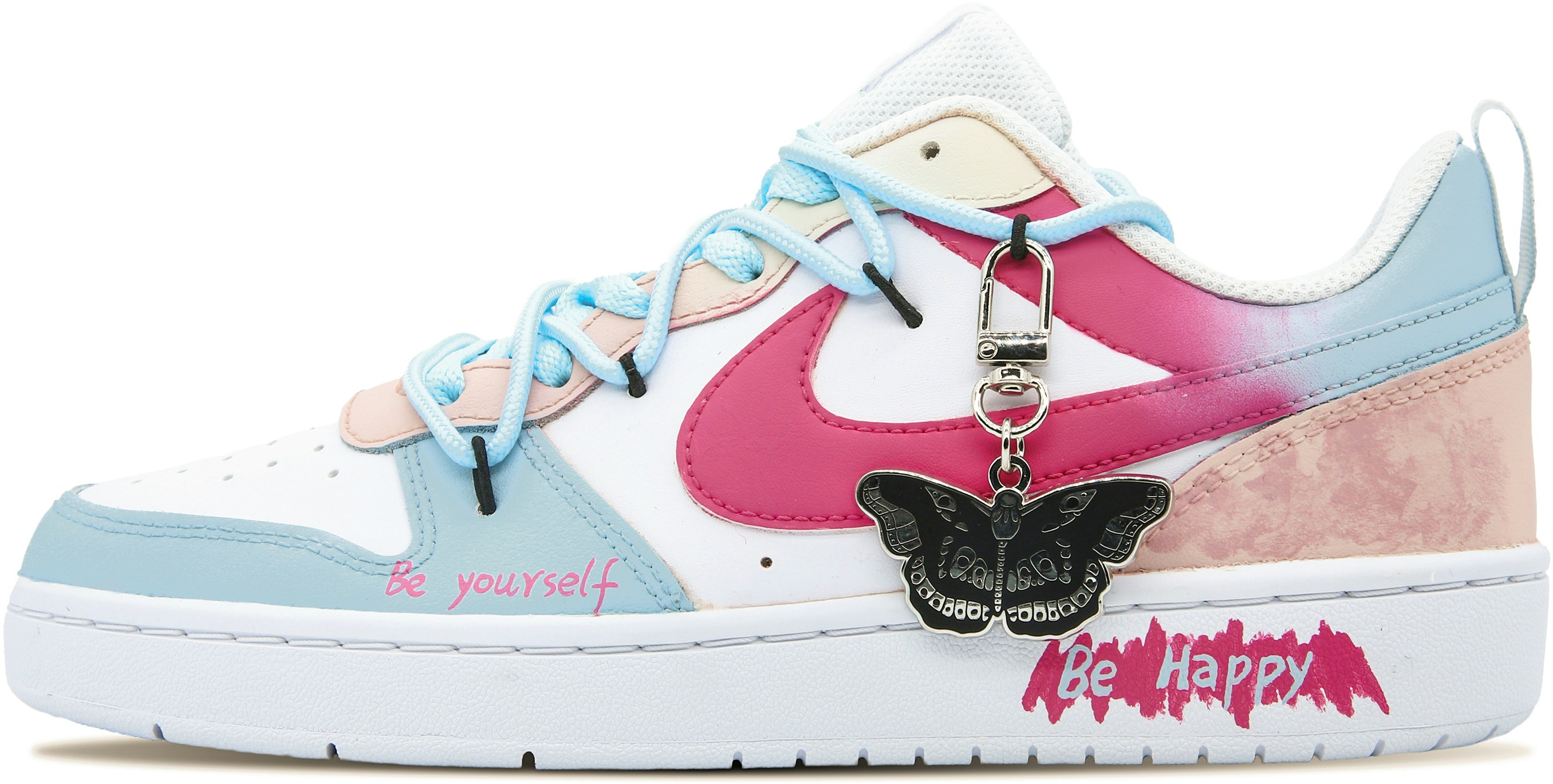 custom-shoes-women-nike-court-borough-low-millennium-butterfly