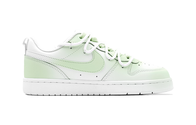 Lookbook (W) [Sepatu Kustom] Nike Court Borough Low 'Mint Hijau Gradasi - Putih Coklat' DQ5979-100-465950