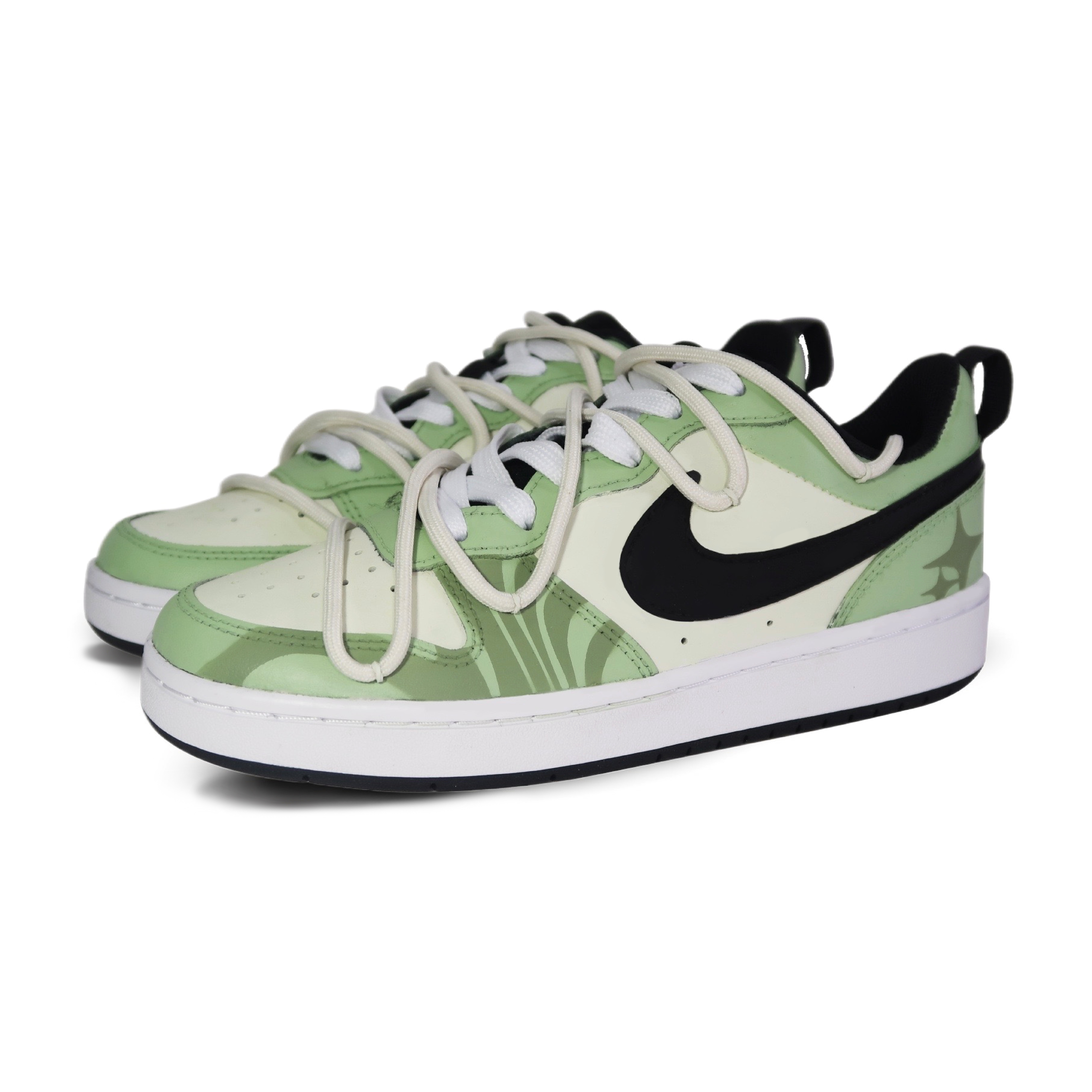 Shop (W) [定制鞋] 耐克Court Borough Low '薄荷绿星黄色' BQ5448-115(Team170-薄荷甜星)