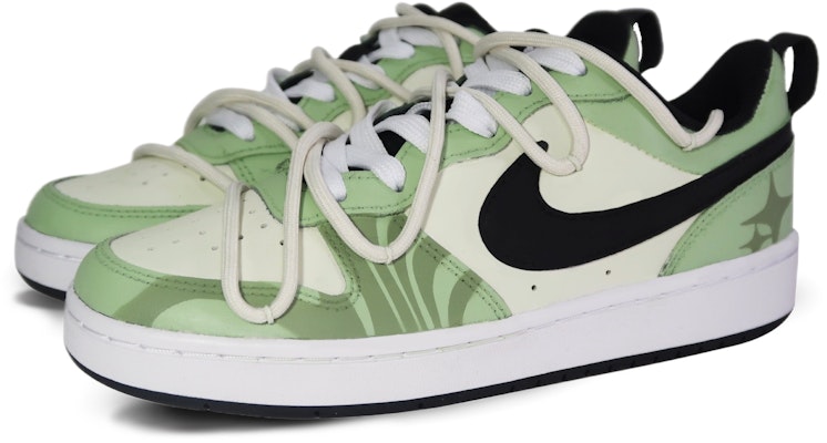 【客製球鞋】Nike Court Borough 薄荷甜星 少女 多巴胺 清爽夏日 解構綁帶 低筒 板鞋 女款 黃綠色 Shop 【客製球鞋】Nike Court Borough 薄荷甜星 少女 多巴胺 清爽夏日 解構綁帶 低筒 板鞋 女款 黃綠色