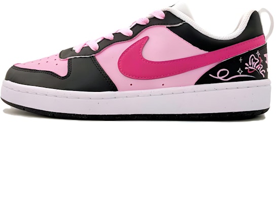 (W) Zapatillas Nike Court Borough Low 'Hada Melocotón Negro Rosa' DV5456-104(Team217-桃之妖妖) Order (W) Zapatillas Nike Court Borough Low 'Hada Melocotón Negro Rosa' DV5456-104(Team217-桃之妖妖)