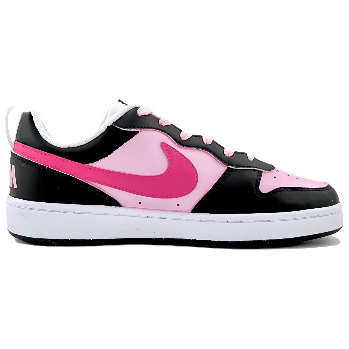 Lookbook (W) [Nike Kasut Custom] Nike Court Borough Low 'Peach Fairy Hitam Merah Jambu' DV5456-104（Team217-桃之妖妖）