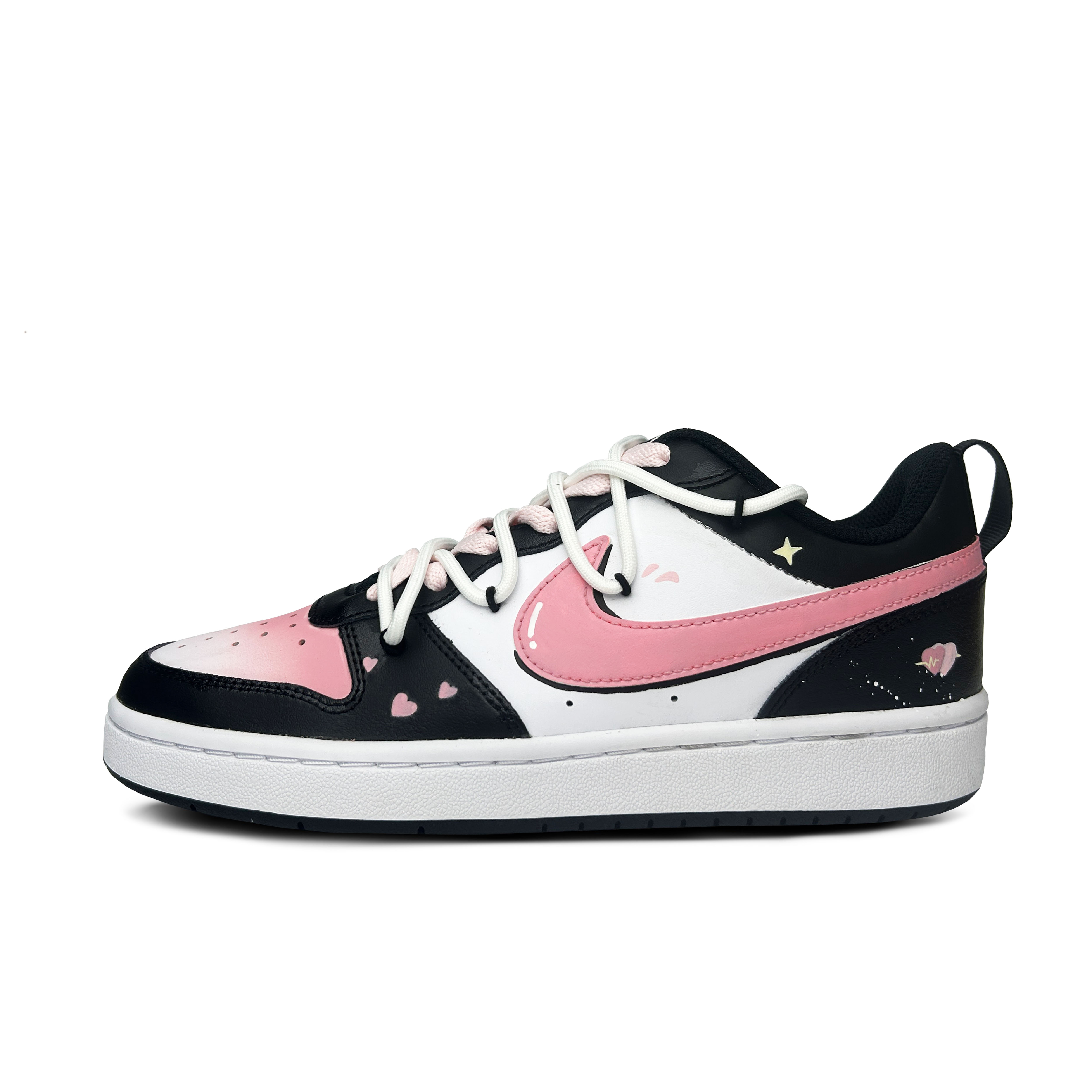 [Custom Shoes] (W) Nike Court Borough Low 'Pink Sweetheart'