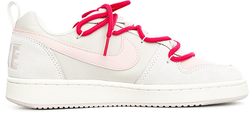 【定制球鞋】 Nike Court Borough 粉紅泡泡 解構 防滑耐磨 低幫 板鞋 女款 粉灰 Order 【定制球鞋】 Nike Court Borough 粉紅泡泡 解構 防滑耐磨 低幫 板鞋 女款 粉灰