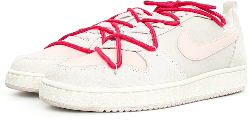 【定制球鞋】 Nike Court Borough 粉紅泡泡 解構 防滑耐磨 低幫 板鞋 女款 粉灰 Lookbook 【定制球鞋】 Nike Court Borough 粉紅泡泡 解構 防滑耐磨 低幫 板鞋 女款 粉灰
