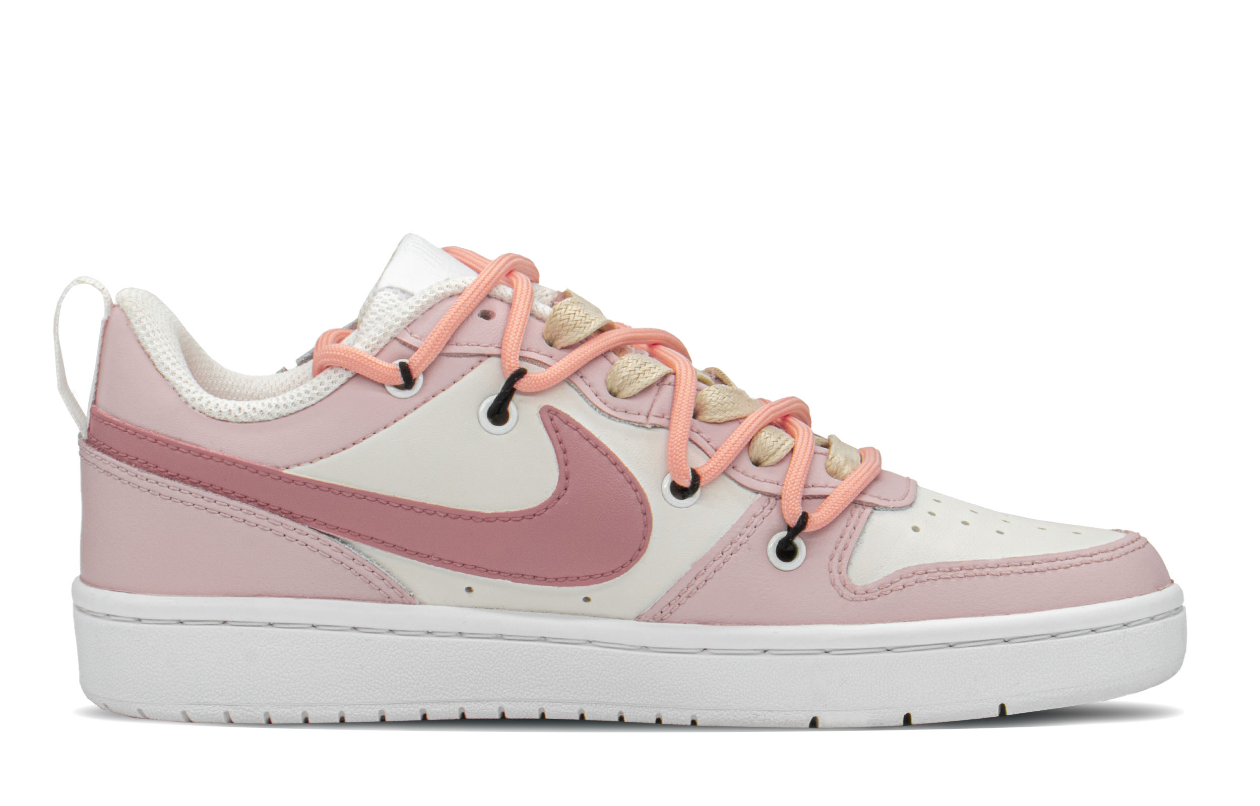 Lookbook (W) [Zapatillas Personalizadas] Nike Court Borough Low 'Rosa Rosa' BQ5448-100(TeamA-AF女玫瑰粉S-BOX)