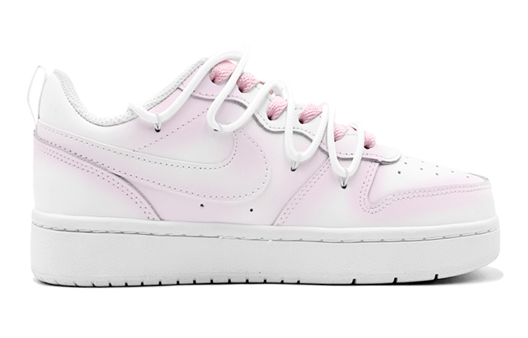 Shop (W) 【定制鞋】耐克 Court Borough Low '粉绿情书' BQ5448-100(TeamS2-鸳鸯情书S-BOX)