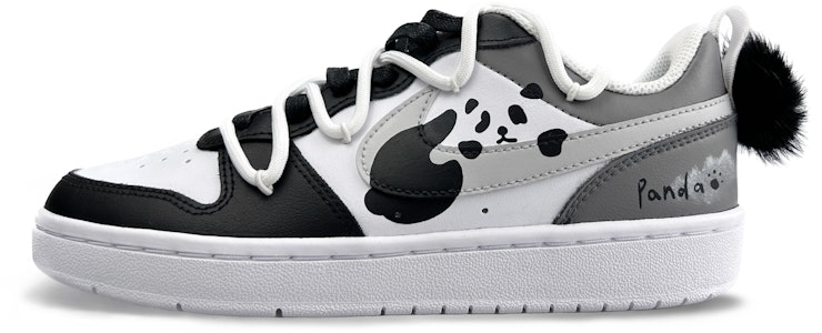 (W) 나이키 코트 버로우 로우 '장난꾸러기 팬더' (커스텀 슈즈) BQ5448-100(Team220-调皮小熊猫) Buy (W) 나이키 코트 버로우 로우 '장난꾸러기 팬더' (커스텀 슈즈) BQ5448-100(Team220-调皮小熊猫)