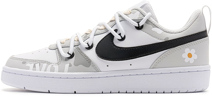 (W) 나이키 코트 버로우 로우 '레트로걸 - 화이트 그레이 디컨스트럭티드 더블레이스' BQ5448-100(TeamB-女款复古女孩白灰) Buy (W) 나이키 코트 버로우 로우 '레트로걸 - 화이트 그레이 디컨스트럭티드 더블레이스' BQ5448-100(TeamB-女款复古女孩白灰)