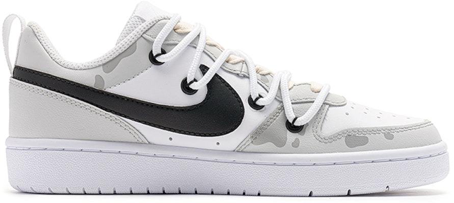 (W) 나이키 코트 버로우 로우 '레트로걸 - 화이트 그레이 디컨스트럭티드 더블레이스' BQ5448-100(TeamB-女款复古女孩白灰) Order (W) 나이키 코트 버로우 로우 '레트로걸 - 화이트 그레이 디컨스트럭티드 더블레이스' BQ5448-100(TeamB-女款复古女孩白灰)