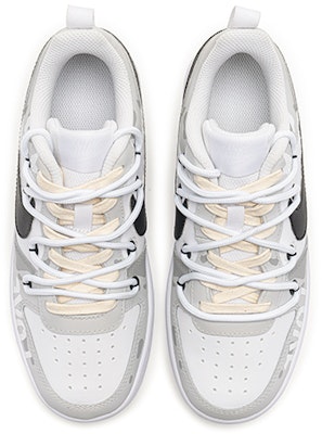 (W) 나이키 코트 버로우 로우 '레트로걸 - 화이트 그레이 디컨스트럭티드 더블레이스' BQ5448-100(TeamB-女款复古女孩白灰) Purchase (W) 나이키 코트 버로우 로우 '레트로걸 - 화이트 그레이 디컨스트럭티드 더블레이스' BQ5448-100(TeamB-女款复古女孩白灰)