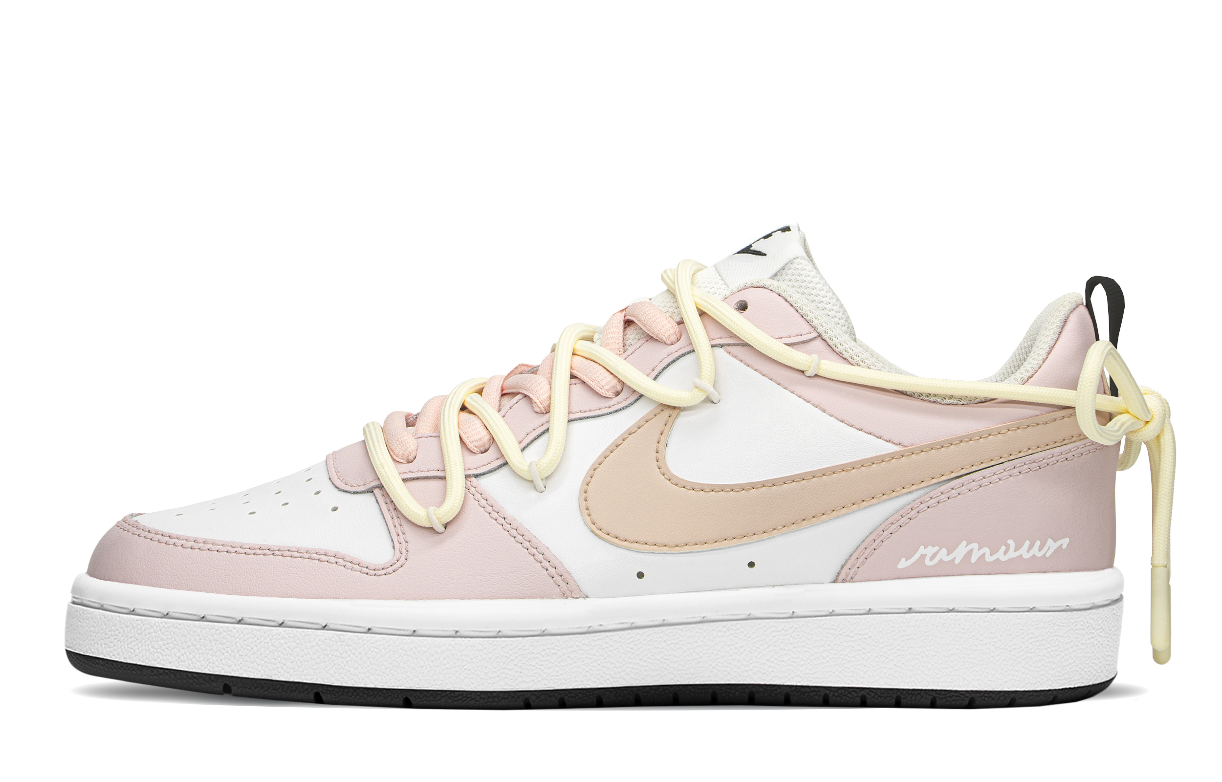 Buy (W) [Zapatillas Personalizadas] Nike Court Borough Low 'Sakura Rosa' BQ5448-104(TeamA-浪漫樱粉S-BOX)