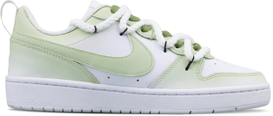 【定製球鞋】 Nike Court Borough 春日紀憶 清新 字母 休閒百搭 特殊鞋盒 低筒 板鞋 女款 白綠 Lookbook 【定製球鞋】 Nike Court Borough 春日紀憶 清新 字母 休閒百搭 特殊鞋盒 低筒 板鞋 女款 白綠