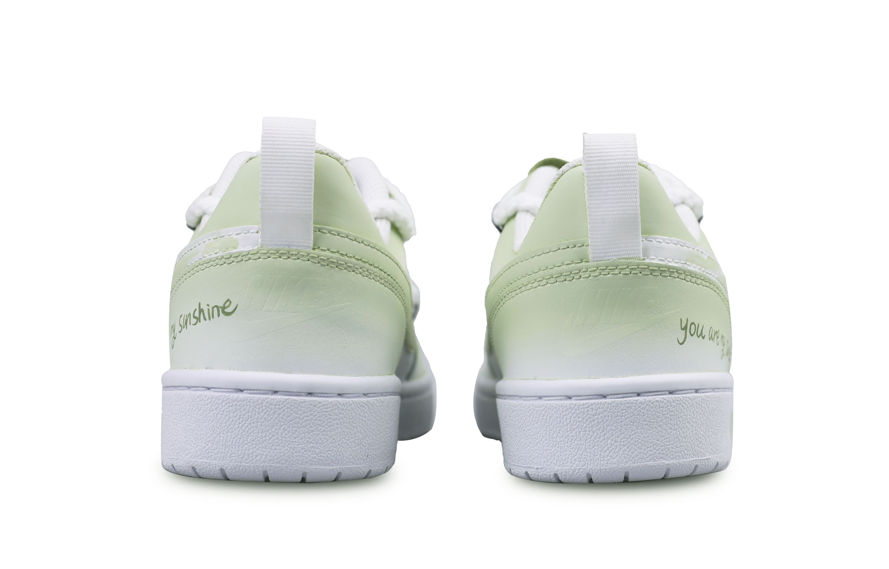Purchase 【定製球鞋】 Nike Court Borough 春日紀憶 清新 字母 休閒百搭 特殊鞋盒 低筒 板鞋 女款 白綠