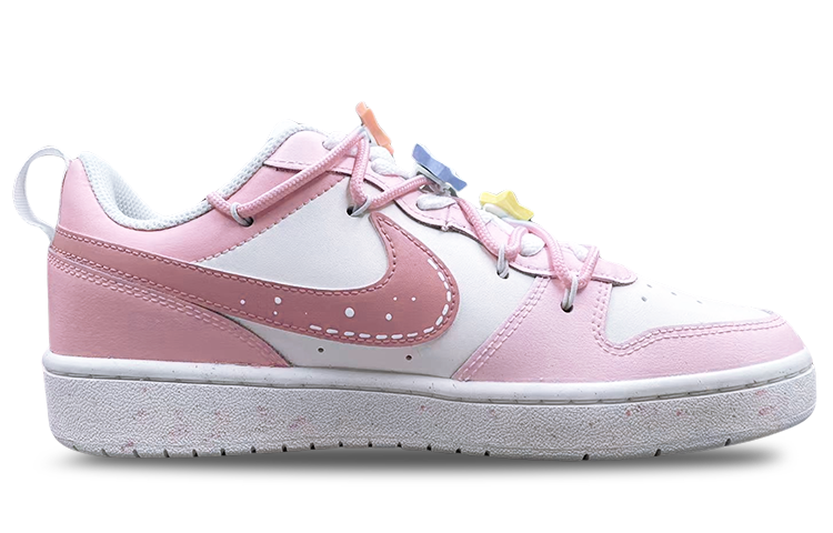 Lookbook (W) [Kasur Kasut] Nike Court Borough Low 'Strawberry Candy Pink' BQ5448-100(Team75-女款草莓果冻粉白)