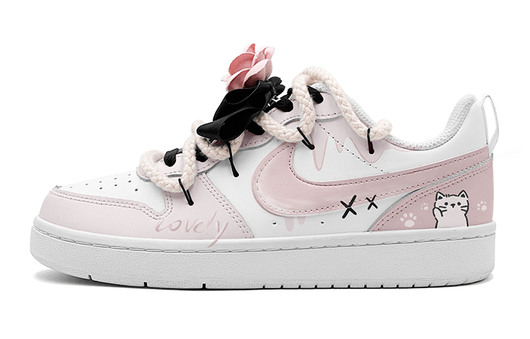 Order (W) Zapatillas Nike Court Borough Low 'Camellia Rosa Verano' BQ5448-100(TeamS2-可爱猫咪S-BOX)