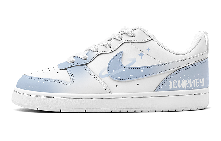 Order (W) [定制鞋] 耐克Court Borough Low '夏日星空蓝-白' BQ5448-100(TeamS-星辰繁星S-BOX)