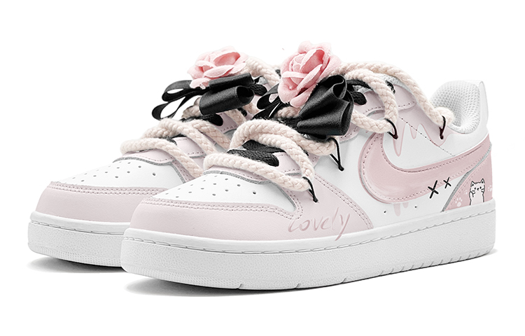 Shop (W) Zapatillas Nike Court Borough Low 'Camellia Rosa Verano' BQ5448-100(TeamS2-可爱猫咪S-BOX)