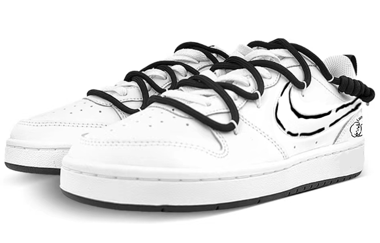 [Custom Shoes] (W) Nike Court Borough Low 'White Graffiti' 圖 3