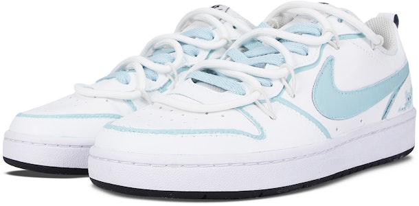 (W) ナイキ コート バーロウ LOW 白青サソリ (カスタム) BQ5448-104(Team298-线条蝎子) Shop (W) ナイキ コート バーロウ LOW 白青サソリ (カスタム) BQ5448-104(Team298-线条蝎子)