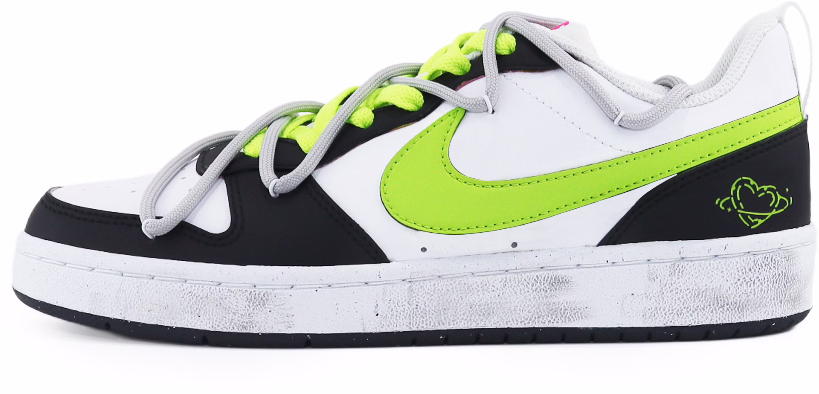 custom-shoes-women-nike-court-borough-low-wisdom-fruit-firefly-green