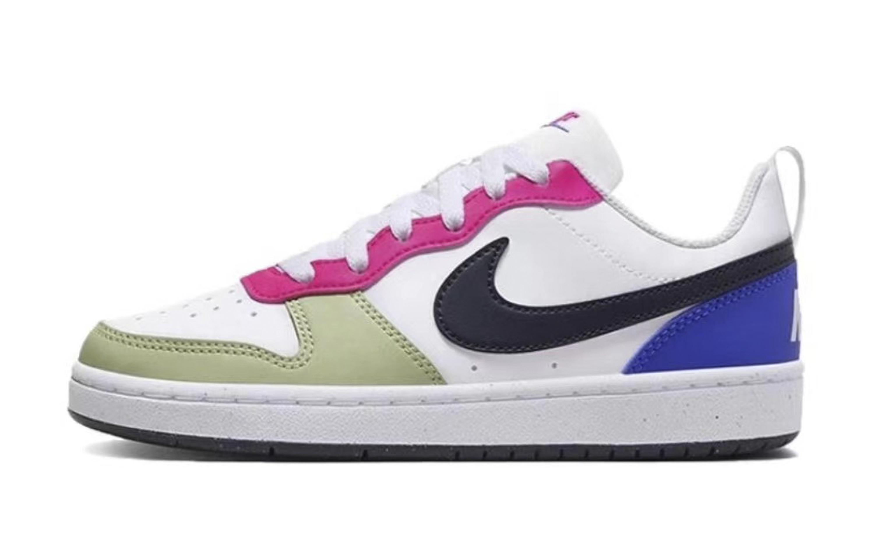 Sizing (W) [Sepatu Kustom] Nike Court Borough Low 'Wisdom Fruit Firefly Green' DV5456-108(Team129-萤火星光)