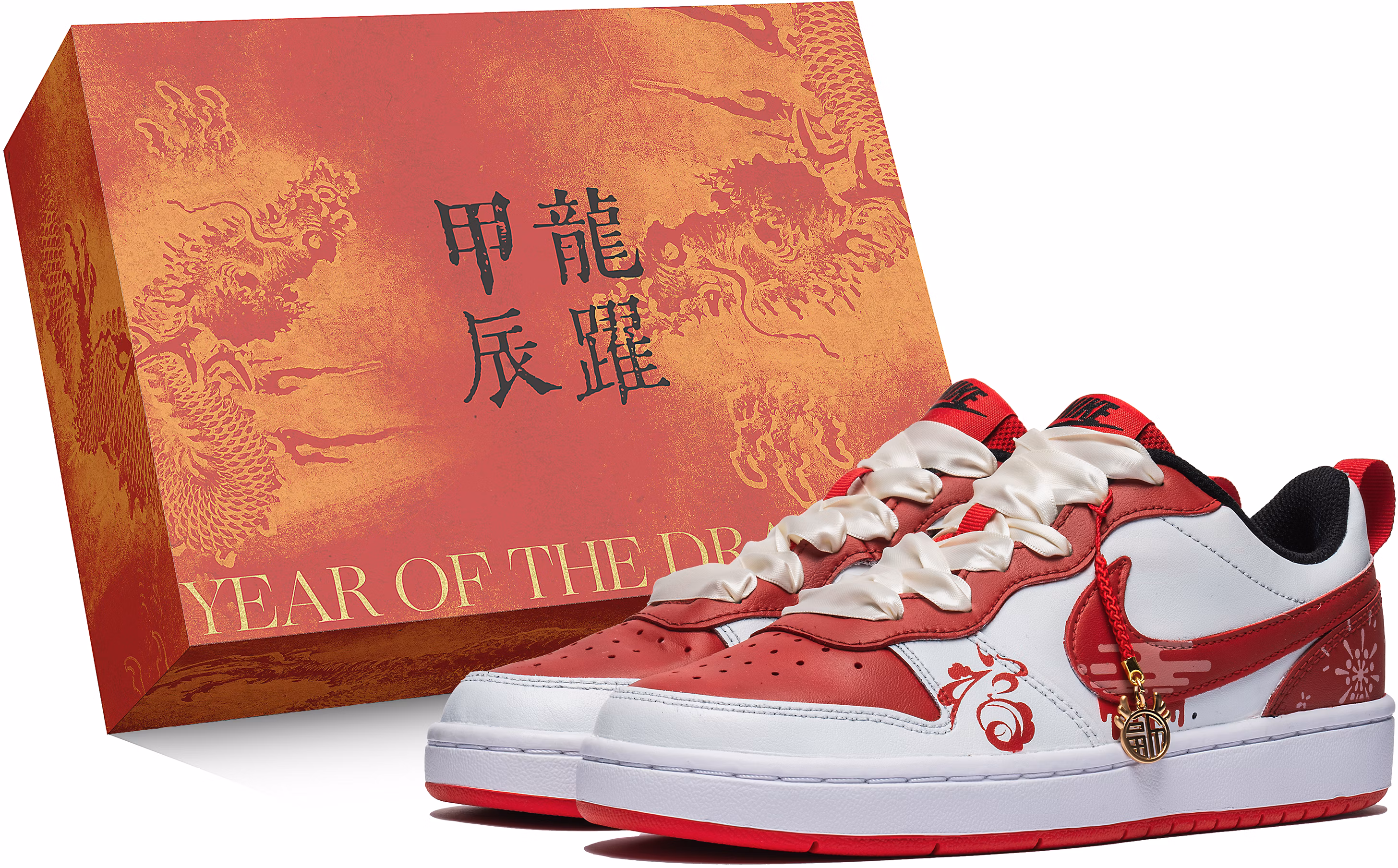 custom-shoes-women-nike-court-borough-low-year-of-the-dragon-red