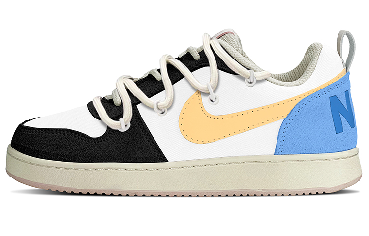 Buy (W) [定制鞋] 耐克Court Borough Low PRM '复古闪光蓝Y2K' 861533-101(TeamY-女款复古闪电蓝黑)