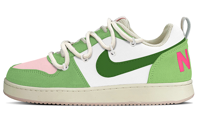 Buy 【客製球鞋】 Nike Court Borough Low PRM 涩谷辣妹 抹茶莓莓 Y2K 解構 低筒 滑板鞋 女款 綠粉