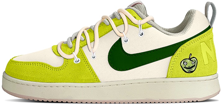custom-shoes-women-nike-court-borough-low-prm-retro-vibe-apple-green