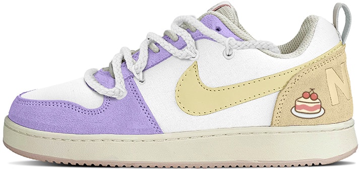 custom-shoes-women-nike-court-borough-low-prm-taro-cream-cake-vibe