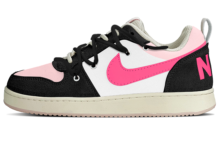 Buy (W) [Sepatu Kustom] Nike Court Borough Low PRM 'Shibuya Kogal Hitam Merah Muda' 861533-101(TeamY-女款多巴胺黑粉)