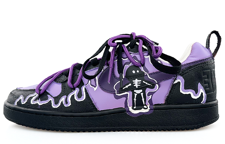 Buy (W) [定制鞋款] 耐克Court Borough Low PRM '黑紫巫毒娃娃' 861533-101(Team13-巫毒娃娃5）