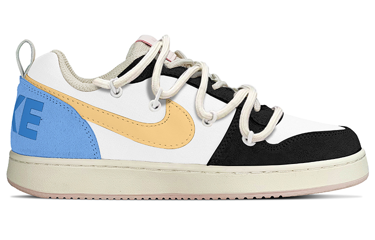 Order (W) [定制鞋] 耐克Court Borough Low PRM '复古闪光蓝Y2K' 861533-101(TeamY-女款复古闪电蓝黑)