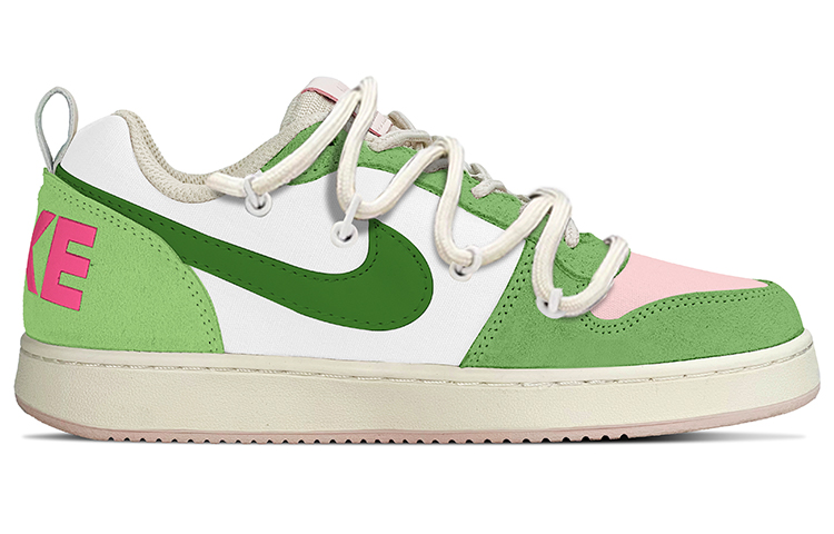 Order 【客製球鞋】 Nike Court Borough Low PRM 涩谷辣妹 抹茶莓莓 Y2K 解構 低筒 滑板鞋 女款 綠粉