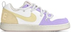 Order 【定製球鞋】 Nike Court Borough LowPRM 復古制舊芋頭奶油蛋糕vibe解構 低筒 板鞋 女款 紫米白
