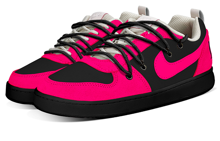 Lookbook (W) Nike Court Borough Low PRM "Shibuya Y2K Rosa Fluorescente" 861533-101(TeamY-女款涩谷辣妹荧光粉)