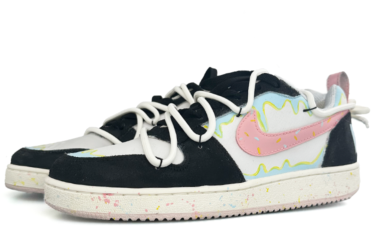 Lookbook (W) [定制鞋] 耐克Court Borough Low PRM '冰淇淋黑白' 861533-101(Team13-冰激凌）