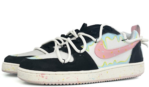 (W) 나이키 코트 보로 로우 PRM '아이스크림 블랙 화이트' (커스텀) 861533-101(Team13-冰激凌) Lookbook (W) 나이키 코트 보로 로우 PRM '아이스크림 블랙 화이트' (커스텀) 861533-101(Team13-冰激凌)