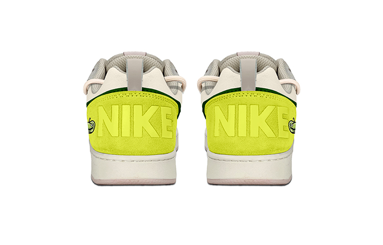 Shop 【客製球鞋】Nike Court Borough Low PRM復古做舊 青蘋果 vibe解構 低筒 板鞋 女款 米綠·