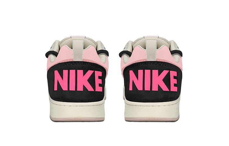 Shop (W) [Sepatu Kustom] Nike Court Borough Low PRM 'Shibuya Kogal Hitam Merah Muda' 861533-101(TeamY-女款多巴胺黑粉)
