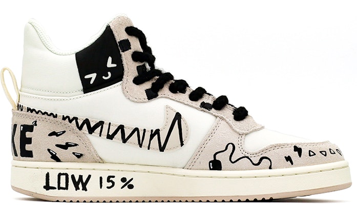 (W) 나이키 커스텀 코트 보로우 미드 '그래피티 크림' (shortened: 커스텀 보로우 '그래피티') 844907-101(Team肆-电量涂鸦主题L) Order (W) 나이키 커스텀 코트 보로우 미드 '그래피티 크림' (shortened: 커스텀 보로우 '그래피티') 844907-101(Team肆-电量涂鸦主题L)