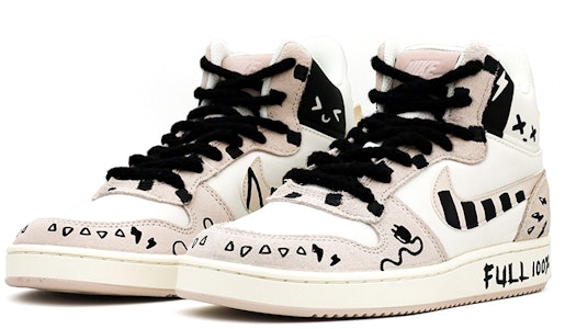 【定制球鞋】 Nike Court Borough 電量 塗鴉 動感潮流 立體手繪 中幫 板鞋 女款 米白 Lookbook 【定制球鞋】 Nike Court Borough 電量 塗鴉 動感潮流 立體手繪 中幫 板鞋 女款 米白