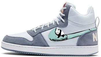 【量身打造球鞋】 Nike Court Borough 新中式 熊猫抱竹 復古百搭 防滑 中筒 板鞋 女款 灰藍綠 Buy 【量身打造球鞋】 Nike Court Borough 新中式 熊猫抱竹 復古百搭 防滑 中筒 板鞋 女款 灰藍綠