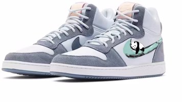 【量身打造球鞋】 Nike Court Borough 新中式 熊猫抱竹 復古百搭 防滑 中筒 板鞋 女款 灰藍綠 Lookbook 【量身打造球鞋】 Nike Court Borough 新中式 熊猫抱竹 復古百搭 防滑 中筒 板鞋 女款 灰藍綠