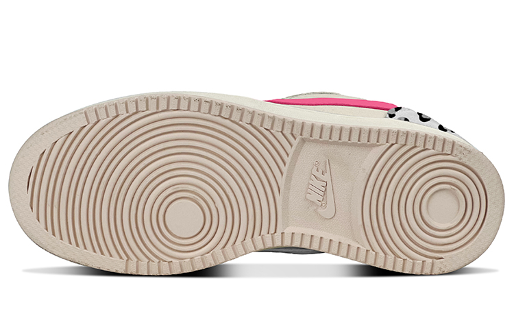 Details for 【訂製球鞋】 Nike Court Borough  PRM 澀谷辣妹Y2K 豹紋甜心 vibe解構綁帶 低筒 板鞋 女款 粉黑